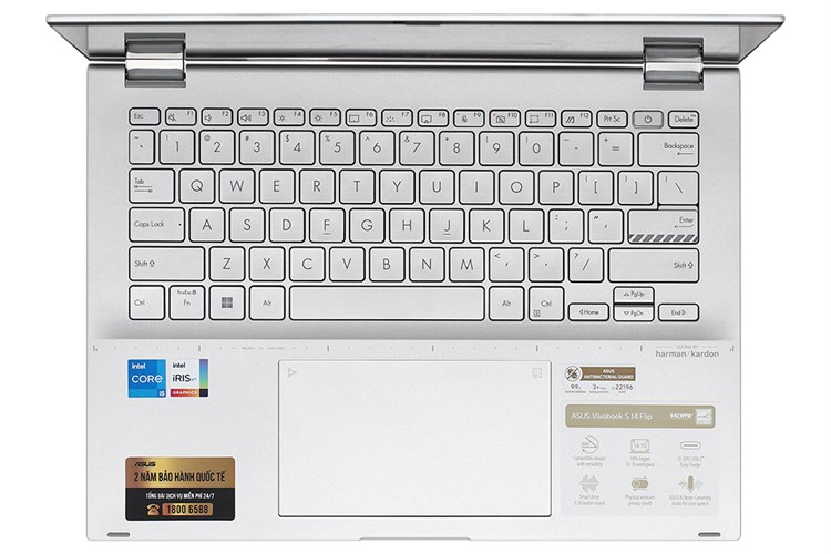 Laptop Asus Vivobook S 14 Flip TP3402VA i5 13500H/16GB/512GB/Win11 (LZ031W) Màu Bạc