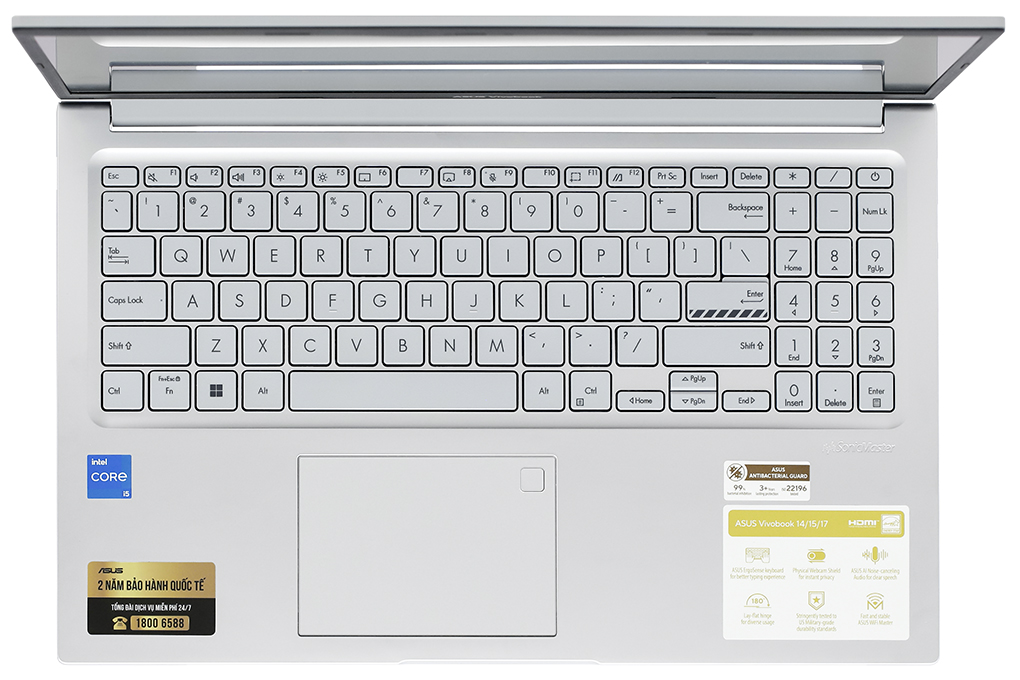 Laptop Asus Vivobook 15 X1504VA i5 1335U/8GB/512GB/Win11 (NJ025W) Màu Bạc