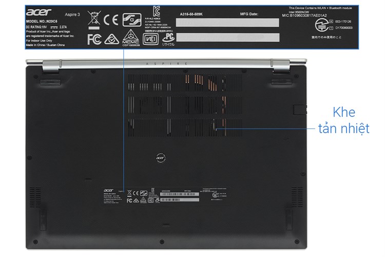 Laptop Acer Aspire 3 A315 58 589K i5 1135G7/8GB/256GB/Win11 (NX.AM0SV.008) Màu Vàng
