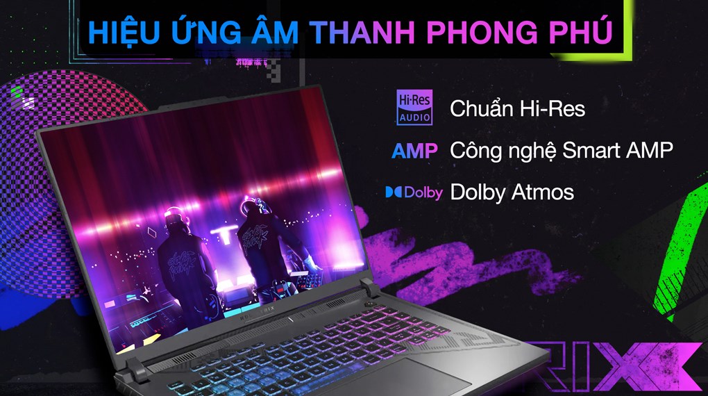 Laptop Asus Gaming ROG Strix G16 G614JU i7 13650HX/16GB/512GB/6GB RTX4050/165Hz/Win11 (N3777W)