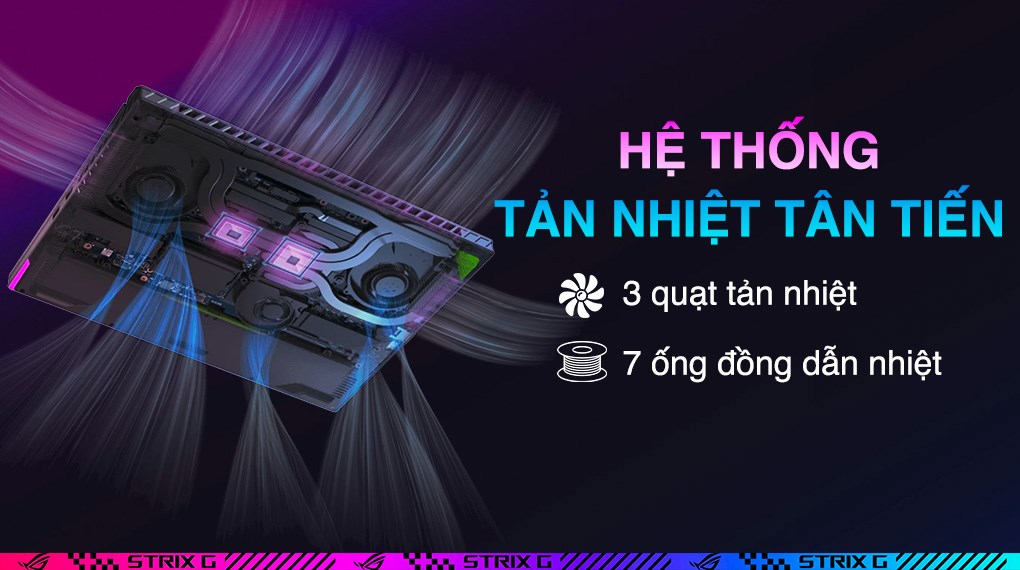 Laptop Asus Gaming ROG Strix G18 G814JI i9 13980HX/32GB/1TB/8GB RTX4070/240Hz/Balo/Win11 (N6063W)