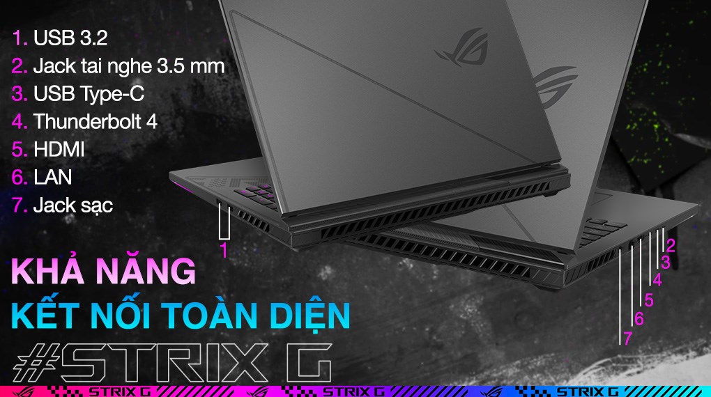 Laptop Asus Gaming ROG Strix G18 G814JI i9 13980HX/32GB/1TB/8GB RTX4070/240Hz/Balo/Win11 (N6063W)