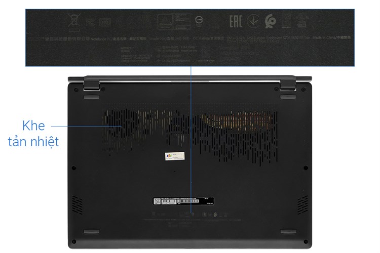 Laptop MSI Modern 14 C7M R5 7530U/8GB/512GB/Win11 (083VN) Màu Đen