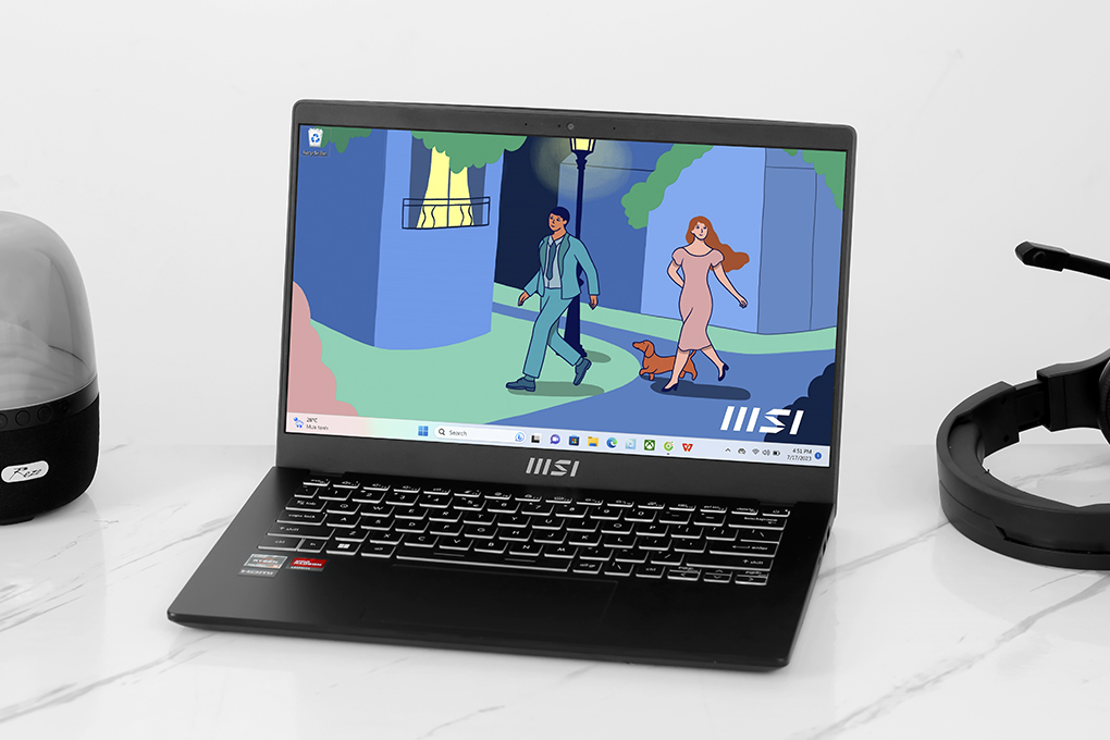 Laptop MSI Modern 14 C7M R5 7530U/8GB/512GB/Win11 (083VN) Màu Đen
