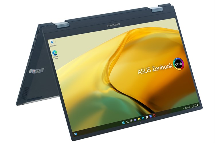 Laptop Asus Zenbook 14 Flip OLED UP3404VA i5 1340P/16GB/512GB/Touch/Pen/Cáp/Túi/Win11 (KN038W) Màu Xanh