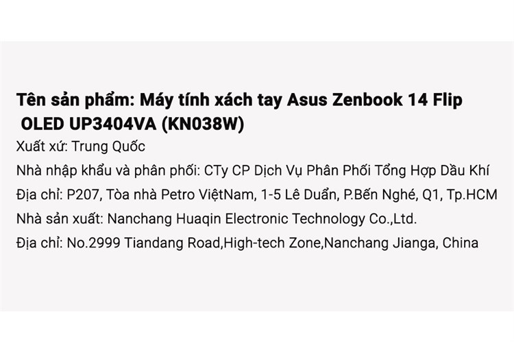 Laptop Asus Zenbook 14 Flip OLED UP3404VA i5 1340P/16GB/512GB/Touch/Pen/Cáp/Túi/Win11 (KN038W) Màu Xanh