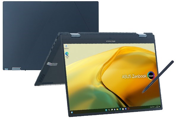 Laptop Asus Zenbook 14 Flip OLED UP3404VA i5 1340P/16GB/512GB/Touch/Pen/Cáp/Túi/Win11 (KN038W)