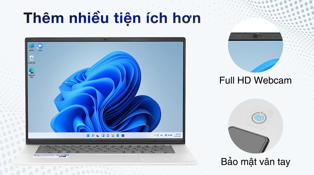 Laptop Dell Inspiron 16 5620 i7 1255U/16GB/512GB/OfficeHS/Win11 (N6I7009W1)