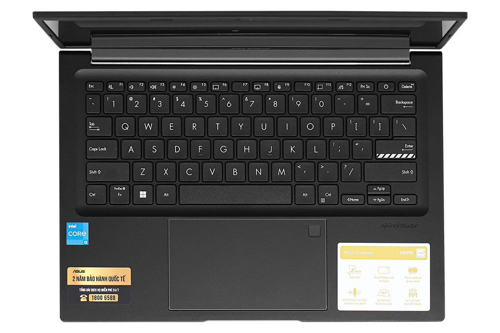 Laptop Asus Vivobook 14 A1405VA i3 1315U/8GB/512GB/Win11 (LY097W) Màu Đen