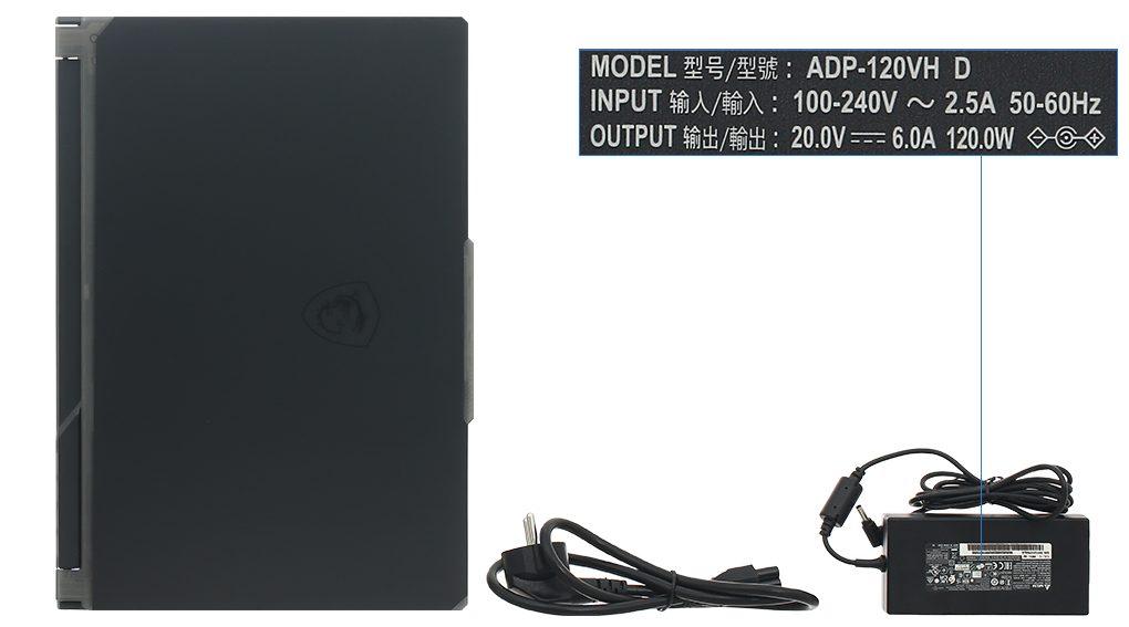 Bộ sản phẩm gồm: Thùng máy, Sạc Laptop MSI ( 120W ), Balo, Sách hướng dẫn