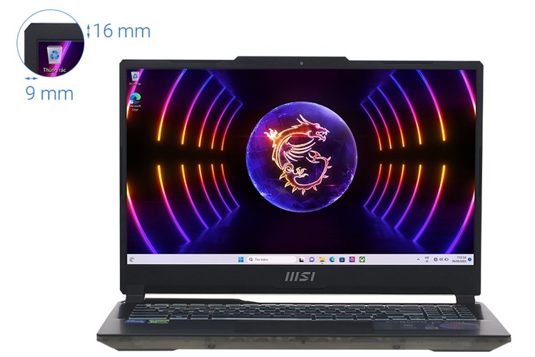 Laptop MSI Gaming Cyborg 15 A12UCX i5 12450H/8GB/512GB/4GB RTX2050/144Hz/Balo/Win11 (281VN) Màu Đen