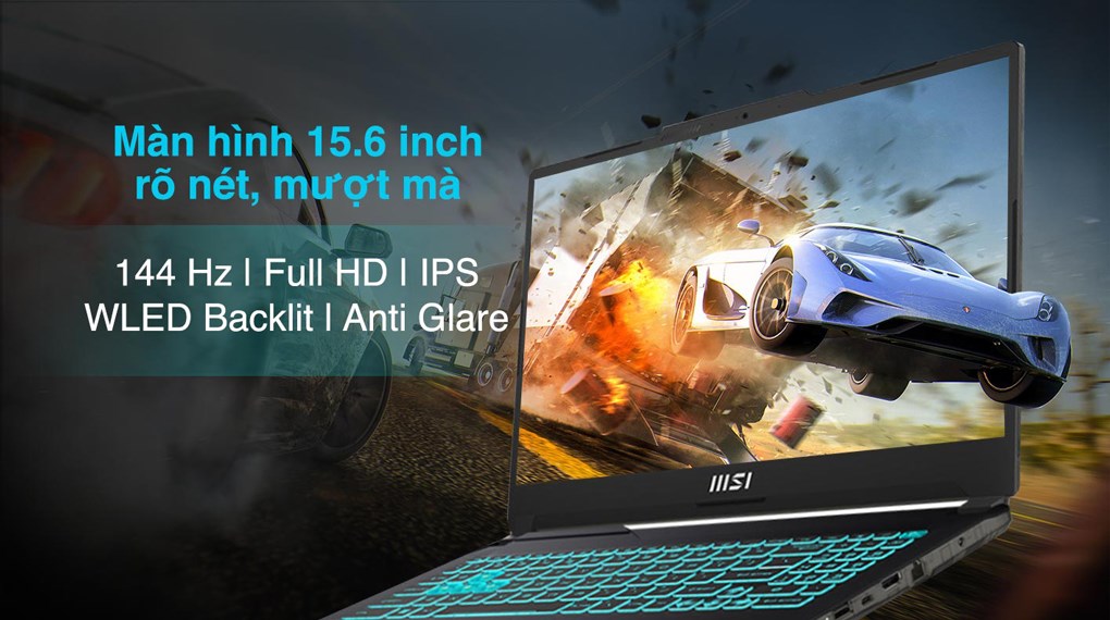 Laptop MSI Gaming Cyborg 15 A12VF i7 12650H/8GB/512GB/8GB RTX4060/144Hz/Balo/Win11 (267VN)