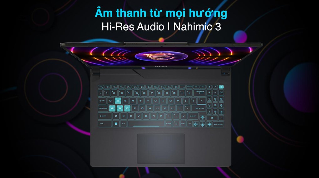 Laptop MSI Gaming Cyborg 15 A12VF i7 12650H/8GB/512GB/8GB RTX4060/144Hz/Balo/Win11 (267VN)