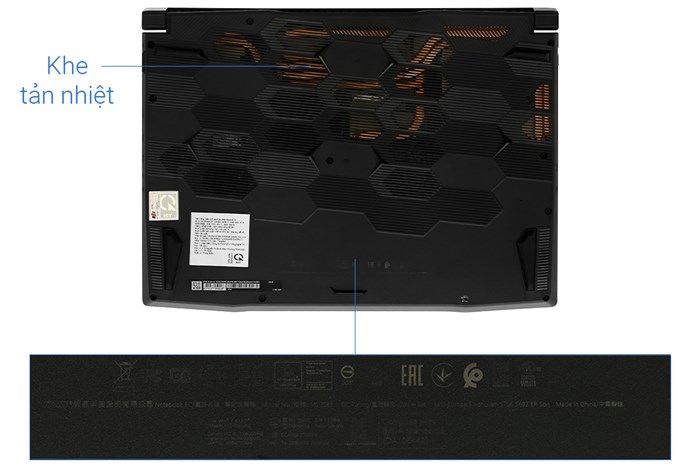 Laptop MSI Gaming Katana 15 B13VEK i7 13620H/8GB/512GB/6GB RTX4050/144Hz/Balo/Win11 (252VN) Màu Đen