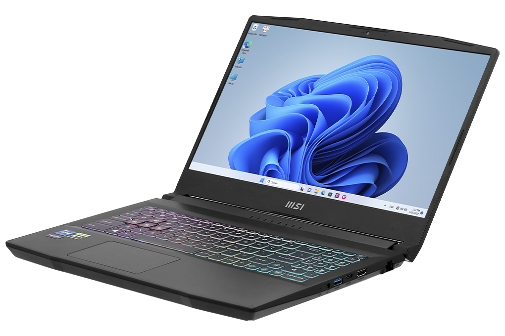 Laptop MSI Gaming Katana 15 B13VEK i7 13620H/8GB/512GB/6GB RTX4050/144Hz/Balo/Win11 (252VN) Màu Đen