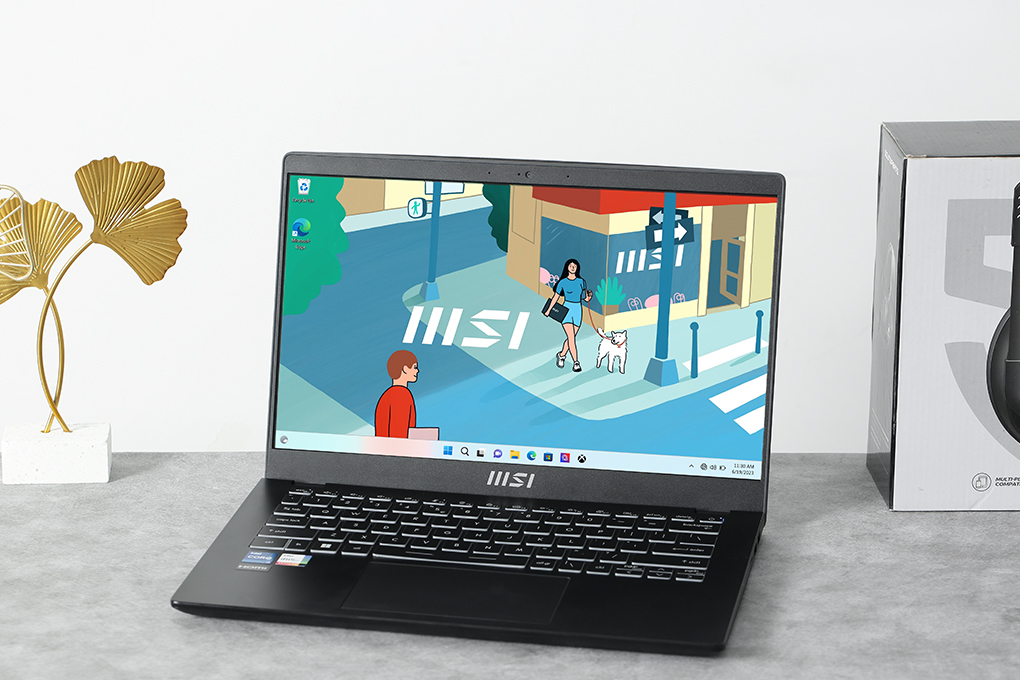 Laptop MSI Modern 14 C13M i7 1355U/16GB/512GB/Win11 (607VN) Màu Đen