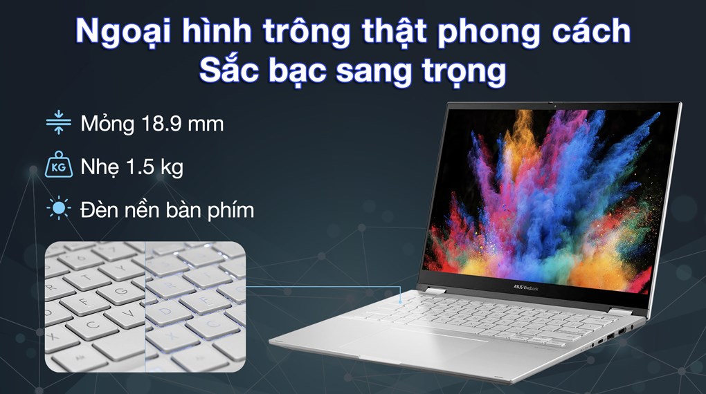 Laptop Asus Vivobook S 14 Flip TP3402VA i9 13900H/16GB/512GB/Touch/Win11 (LZ118W)