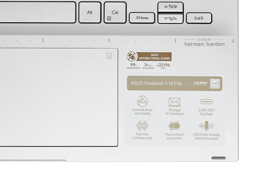 Laptop Asus Vivobook S 14 Flip TP3402VA i9 13900H/16GB/512GB/Touch/Win11 (LZ118W) Màu Bạc