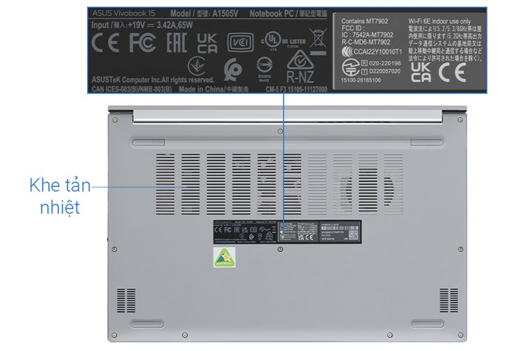 Laptop Asus Vivobook 15 OLED A1505VA i9 13900H/16GB/512GB/Win11 (L1201W) Màu Bạc