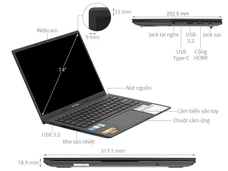 Asus Vivobook 14X OLED S3405VA i5 13500H/16GB/512GB/Win11 (KM072W)