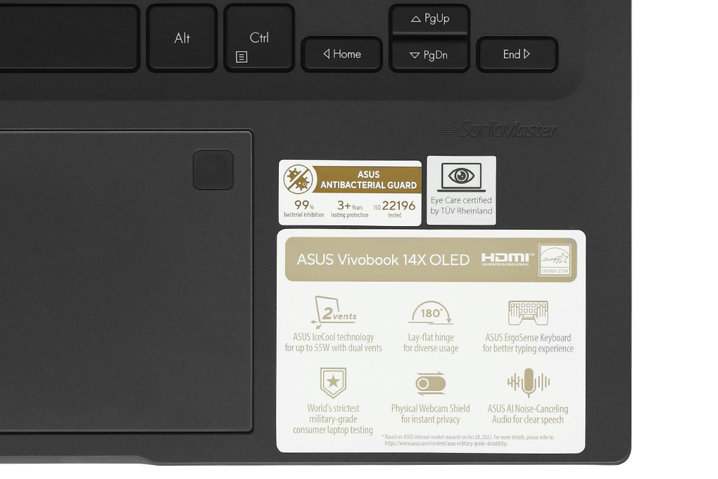 Laptop Asus Vivobook 14X OLED S3405VA i5 13500H/16GB/512GB/Win11 (KM072W) Màu Đen