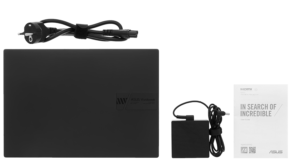 Bộ sản phẩm gồm: Sách hướng dẫn, Thùng máy, Sạc Laptop Asus ( 90W )