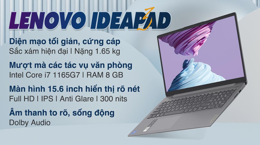 Laptop Lenovo Ideapad 3 15Itl6 I7 (82H803Cuvn) - Chính Hãng, Trả Góp