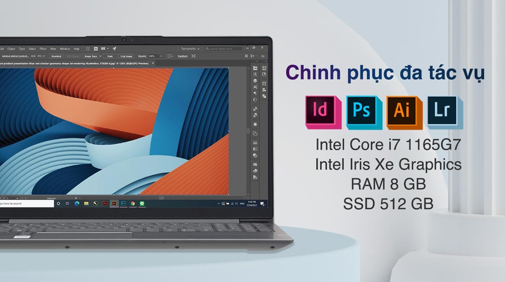 Laptop Lenovo IdeaPad 3 15ITL6 i7 1165G7/8GB/512GB/Win11 (82H803CUVN)