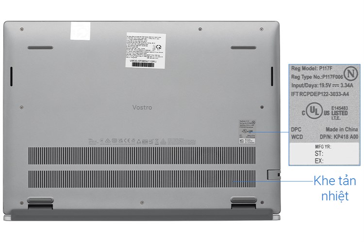 Laptop Dell Vostro 16 5630 i5 1340P/8GB/512GB/OfficeHS/Win11 (i5P085W11GRU) Màu Xám