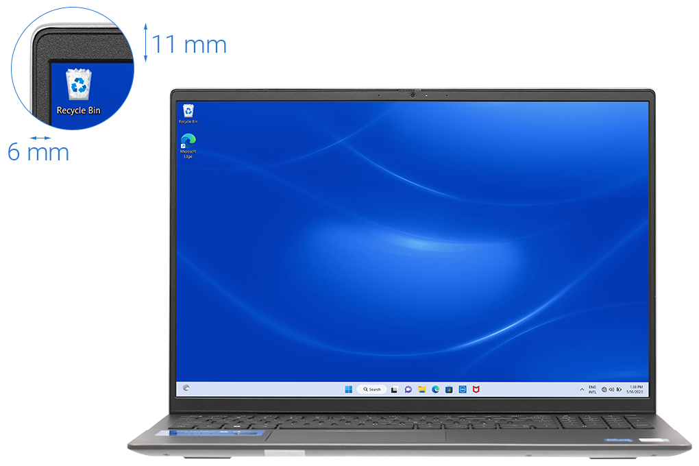 Laptop Dell Vostro 16 5630 i5 1340P/8GB/512GB/OfficeHS/Win11 (i5P085W11GRU) Màu Xám