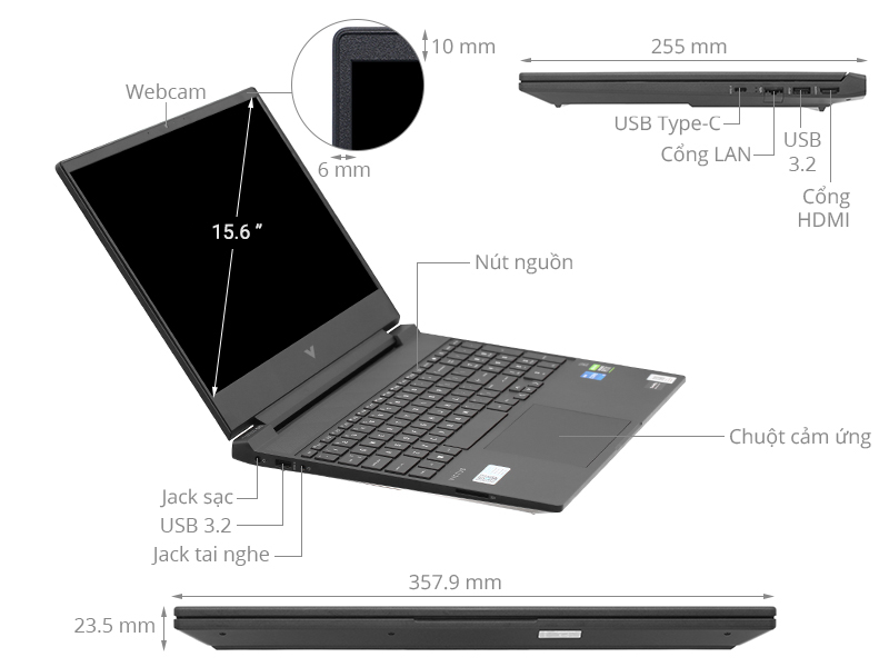 HP Gaming VICTUS 15 fa0155TX i5 12450H/16GB/512GB/4GB RTX3050/144Hz/Win11 (81P00PA)