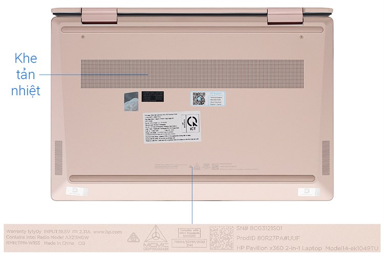 Laptop HP Pavilion X360 14 ek1049TU i5 1335U/16GB/512GB/Touch/Pen/Win11 (80R27PA) Màu Vàng