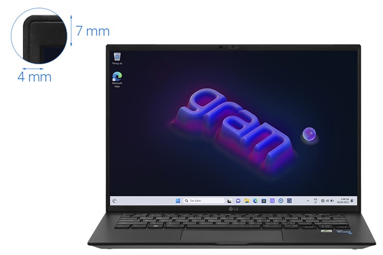 Laptop LG gram 2023 i7 1360P/16GB/512GB/Win11 (14Z90R-G.AH75A5) Màu Đen
