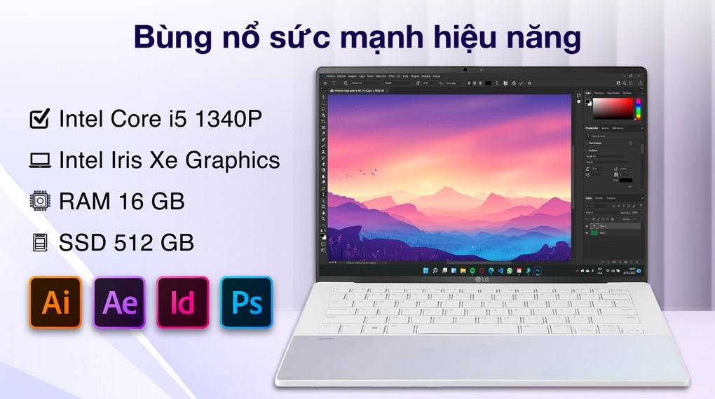 Laptop LG gram Style 2023 i5 1340P (14Z90RS-G.AH54A5) - Hiệu năng