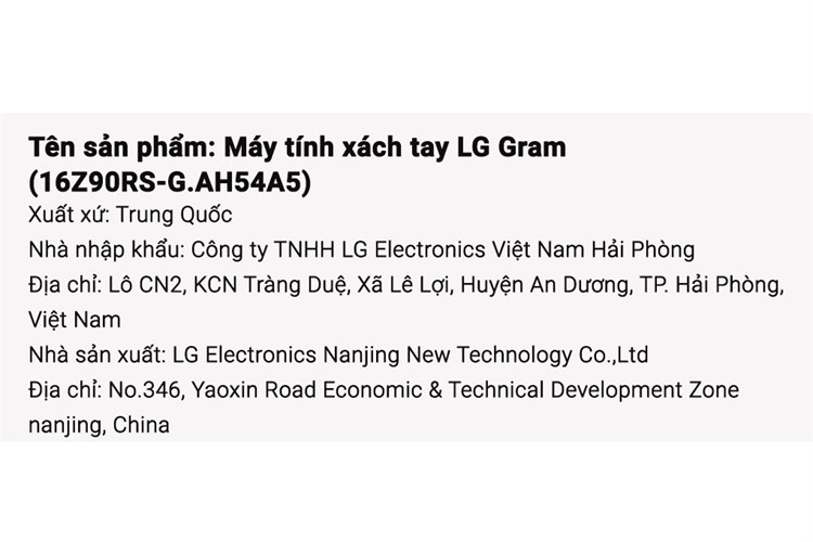 Laptop LG gram Style 2023 i5 1340P/16GB/512GB/120Hz/Win11 (16Z90RS-G.AH54A5) Màu Trắng