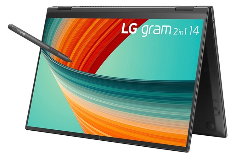 Laptop LG gram 2in1 2023 i5 1340P/16GB/512GB/Touch/Pen/Win11 (14T90R-G.AH55A5) Màu Đen