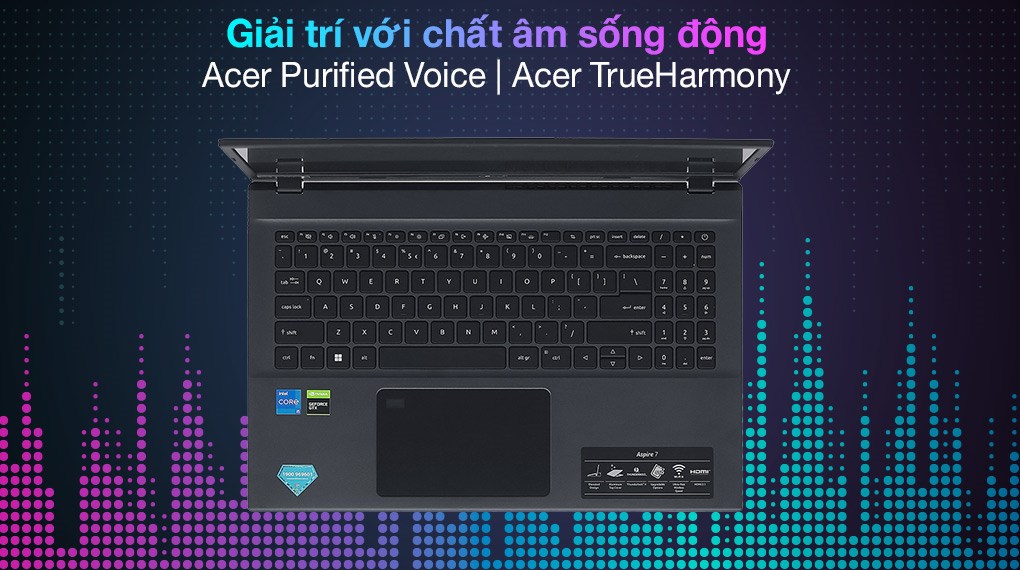 Laptop Acer Aspire 7 Gaming A715 76G 5132 i5 12450H/8GB/512GB/4GB GTX1650/144Hz/Win11 (NH.QMESV.002)