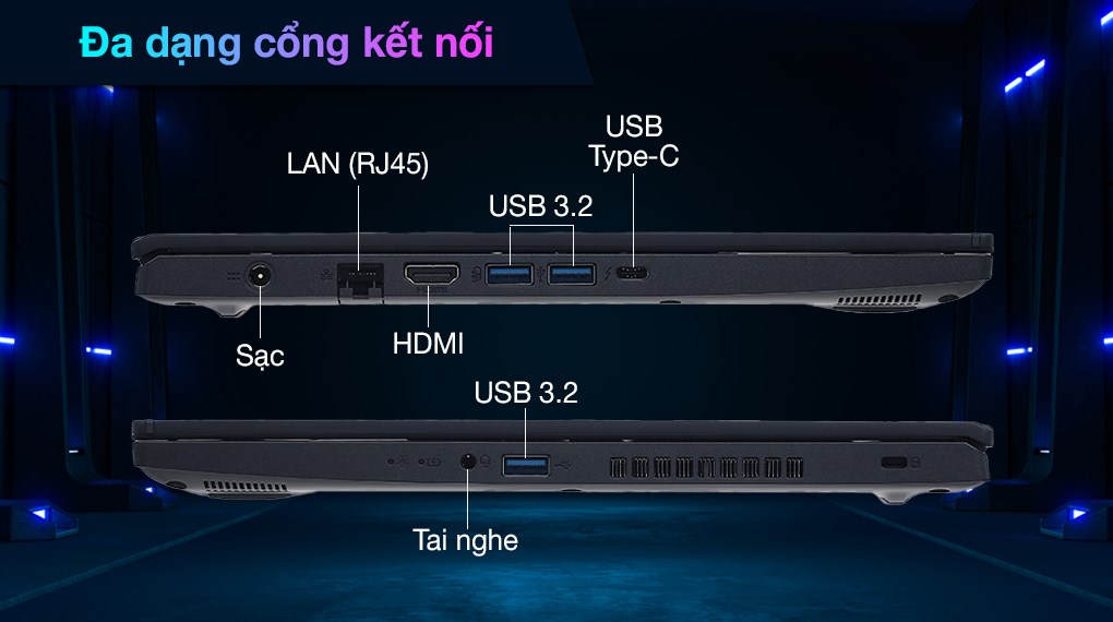 Laptop Acer Aspire 7 Gaming A715 76G 5132 i5 12450H/8GB/512GB/4GB GTX1650/144Hz/Win11 (NH.QMESV.002)