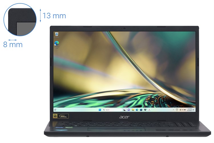 Laptop Acer Aspire 7 Gaming A715 76G 5132 i5 12450H/8GB/512GB/4GB GTX1650/144Hz/Win11 (NH.QMESV.002) Màu Đen