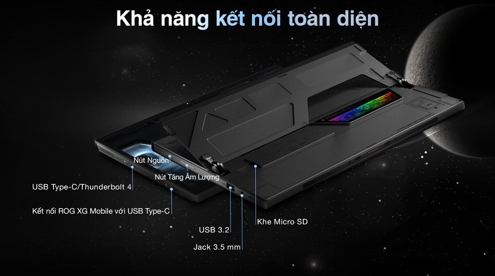 Laptop Asus Gaming ROG Flow Z13 GZ301VU i9 13900H/16GB/1TB/6GB RTX4050/165Hz/Touch/Pen/Túi/Win11 (MU301W)