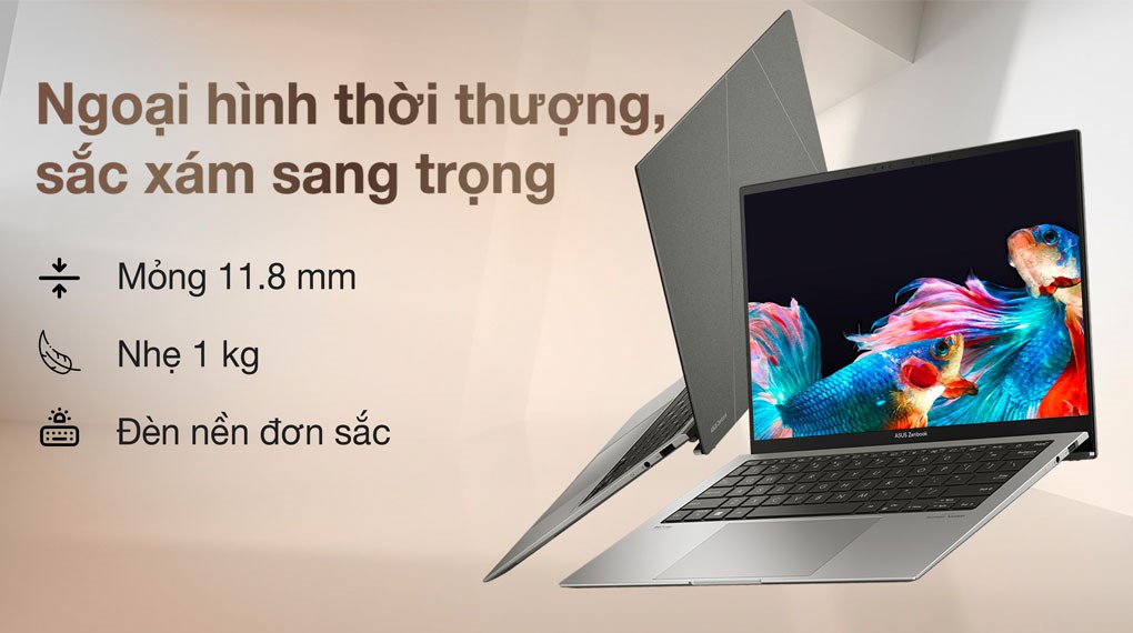 Laptop Asus Zenbook S 13 OLED UX5304VA i7 1355U/32GB/1TB/Túi/Win11 (NQ126W)