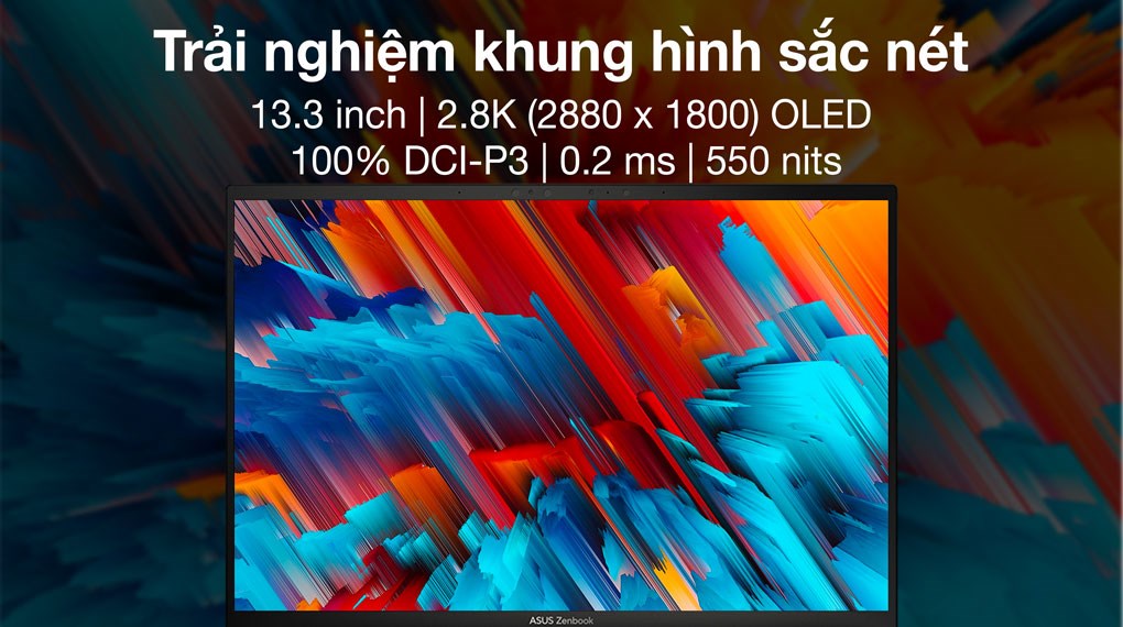 Laptop Asus Zenbook S 13 OLED UX5304VA i7 1355U/32GB/1TB/Túi/Win11 (NQ126W)