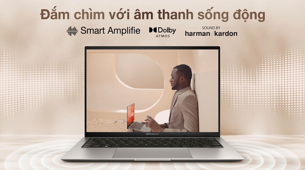 Laptop Asus Zenbook S 13 OLED UX5304VA i7 1355U/32GB/1TB/Túi/Win11 (NQ126W)