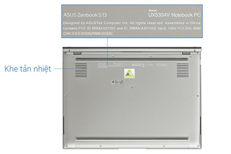 Laptop Asus Zenbook S 13 OLED UX5304VA i7 1355U/32GB/1TB/Túi/Win11 (NQ126W) Màu Xám