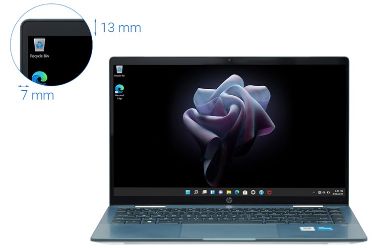 Laptop HP Pavilion X360 14 ek0131TU i3 1215U/8GB/256GB/Touch/Win11 (7C0P6PA) Màu Xanh