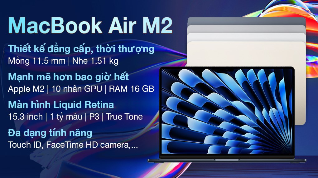 Laptop Apple MacBook Air 15 inch M2 16GB/256GB (Z18L)