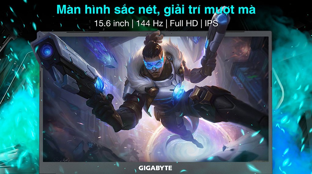 Laptop Gigabyte Gaming G5 i5 12500H/8GB/512GB/4GB RTX3050/144Hz/Win11 (GE-51VN263SH)