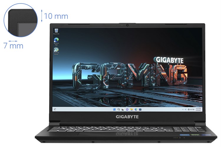 Laptop Gigabyte Gaming G5 i5 12500H/8GB/512GB/4GB RTX3050/144Hz/Win11 (GE-51VN263SH) Màu Đen