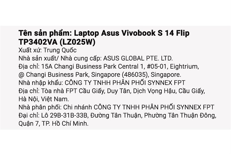 Laptop Asus Vivobook S 14 Flip TP3402VA i3 1315U/8GB/256GB/Touch/Win11 (LZ025W) Màu Bạc