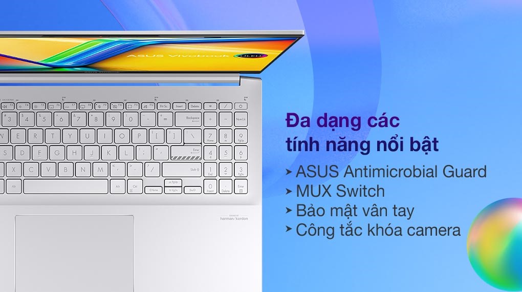 Laptop Asus Vivobook Pro 16 OLED K6602VV i9 13900H/16GB/1TB/8GB RTX4060/Win11 (MX077W)